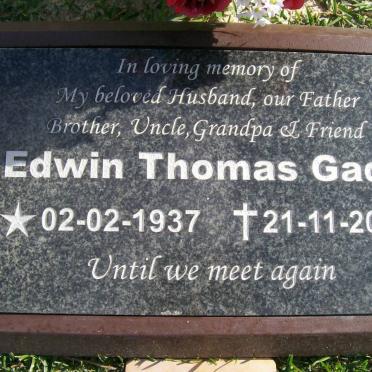 GADD Edwin Thomas 1937-2007