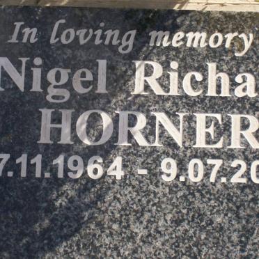 HORNER Nigel Richard 1964-2005