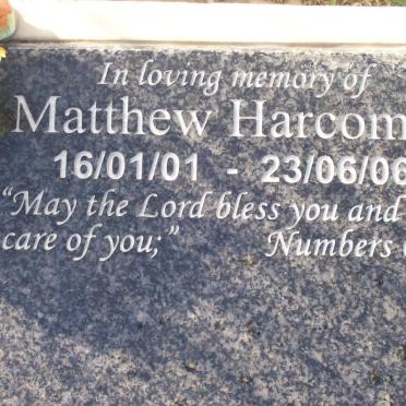 HARCOMBE Matthew 2001-2006