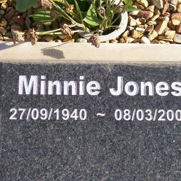 JONES Minnie 1940-2008
