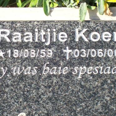 KOEN Raaitjie 1959-2006