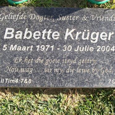 KRUGER Babette 1971-2004