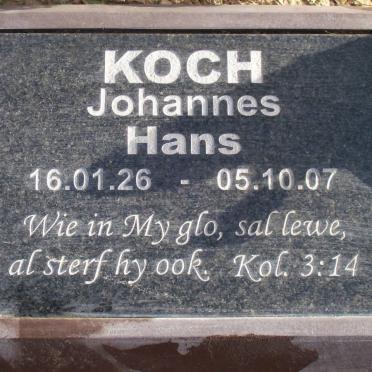 KOCH Johannes 1926-2007