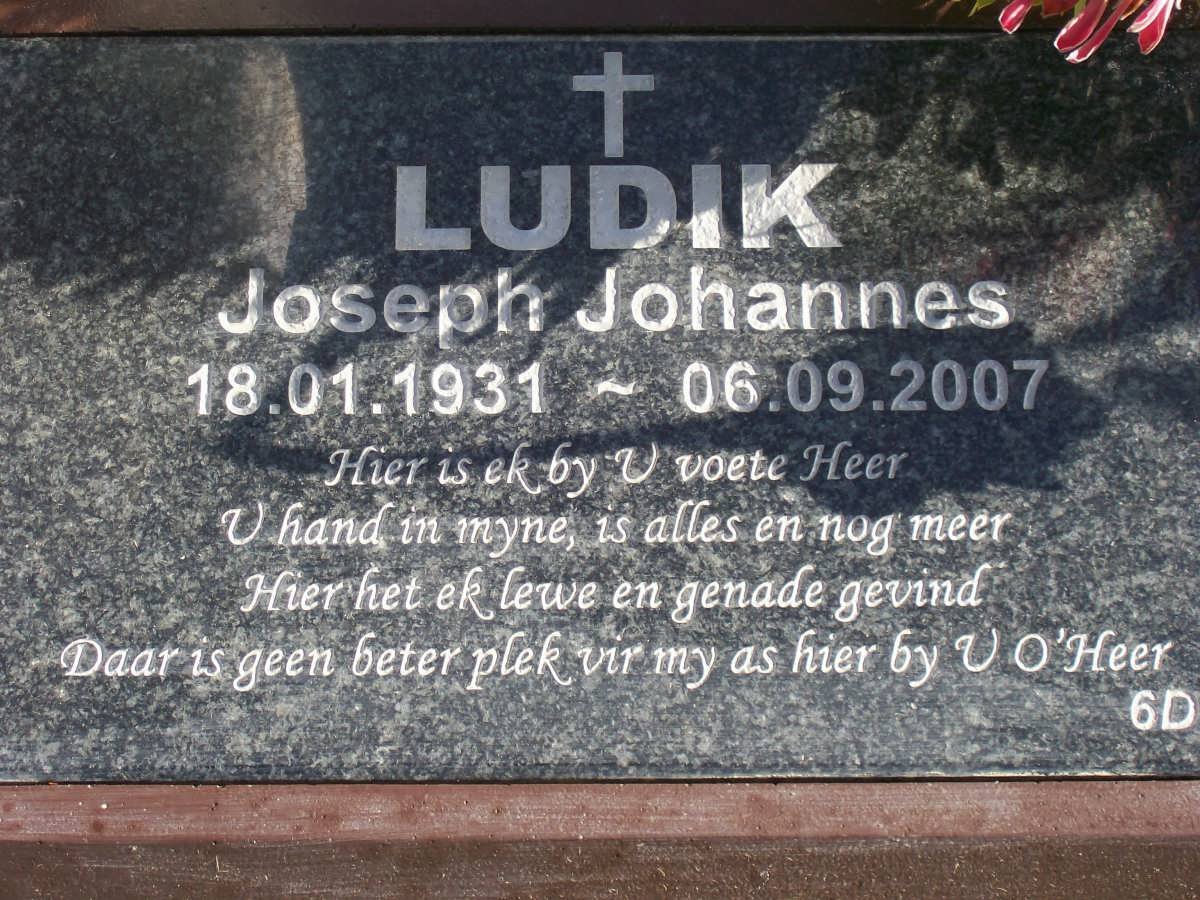 LUDIK Joseph Johannes 1931-2007