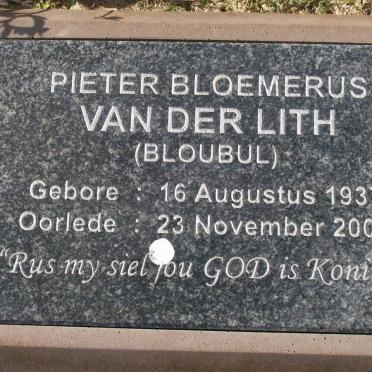 LITH Pieter Bloemerus, van der 1937-2006