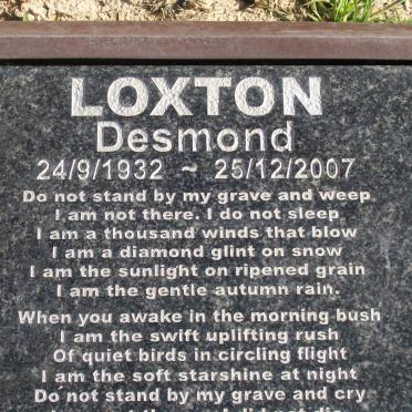 LOXTON Desmond 1932-2007