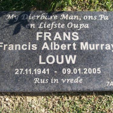LOUW Francis Albert Murray 1941-2005