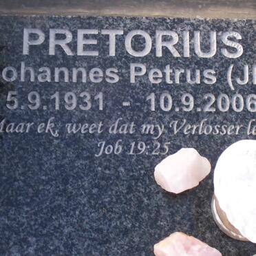 PRETORIUS Johannes Petrus 1931-2006