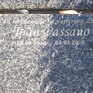 PASSANO Joan 1944-2006