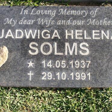 SOLMS Jadwiga Helena 1937-1991