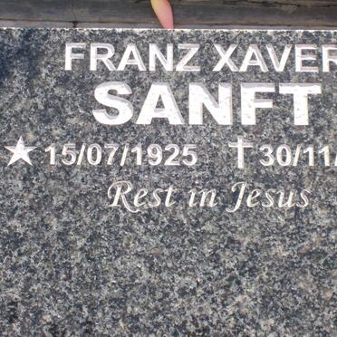 SANFT Franz Xaver 1925-2007