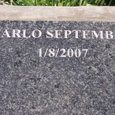 SEPTEMBER Carlo -2007