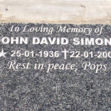 SIMONS John David 1936-2008