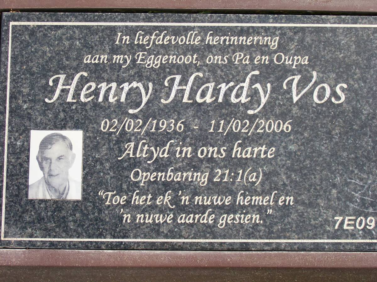 VOS Henry Hardy 1936-2006