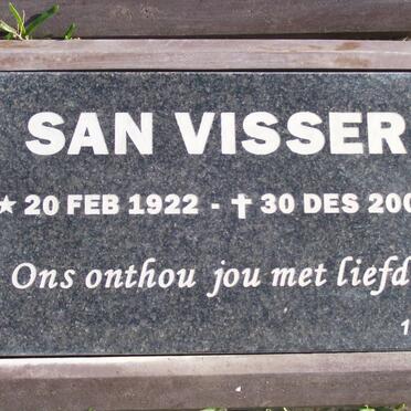 VISSER San 1922-2004