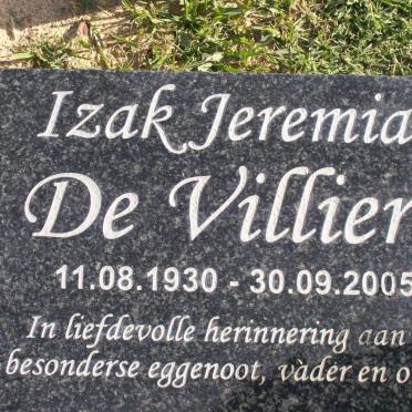 VILLIERS Izak Jeremias, de 1930-2005