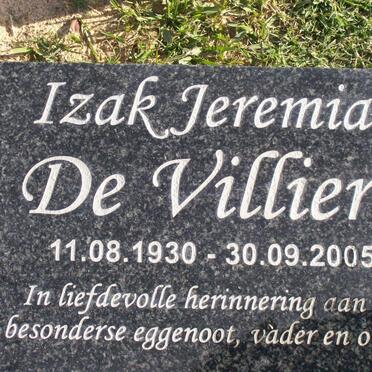 VILLIERS Izak Jeremias, de 1930-2005