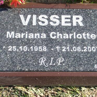 VISSER Mariana Charlotte 1958-2007