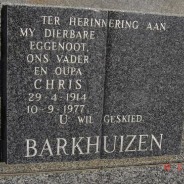 BARKHUIZEN Chris 1914-1977
