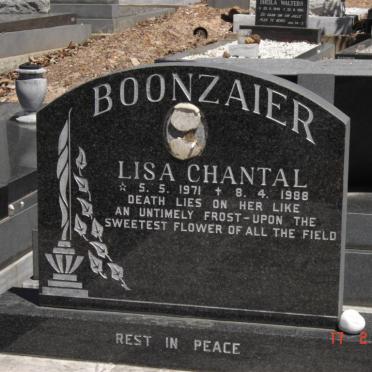 BOONZAIER Lisa Chantal 1971-1988