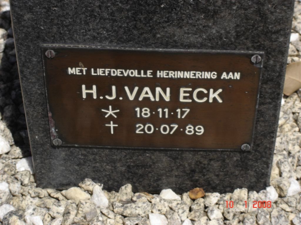 ECK H.J., van 1917-1989