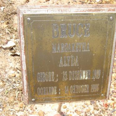 BRUCE Margaretha Alyda 1919-1995