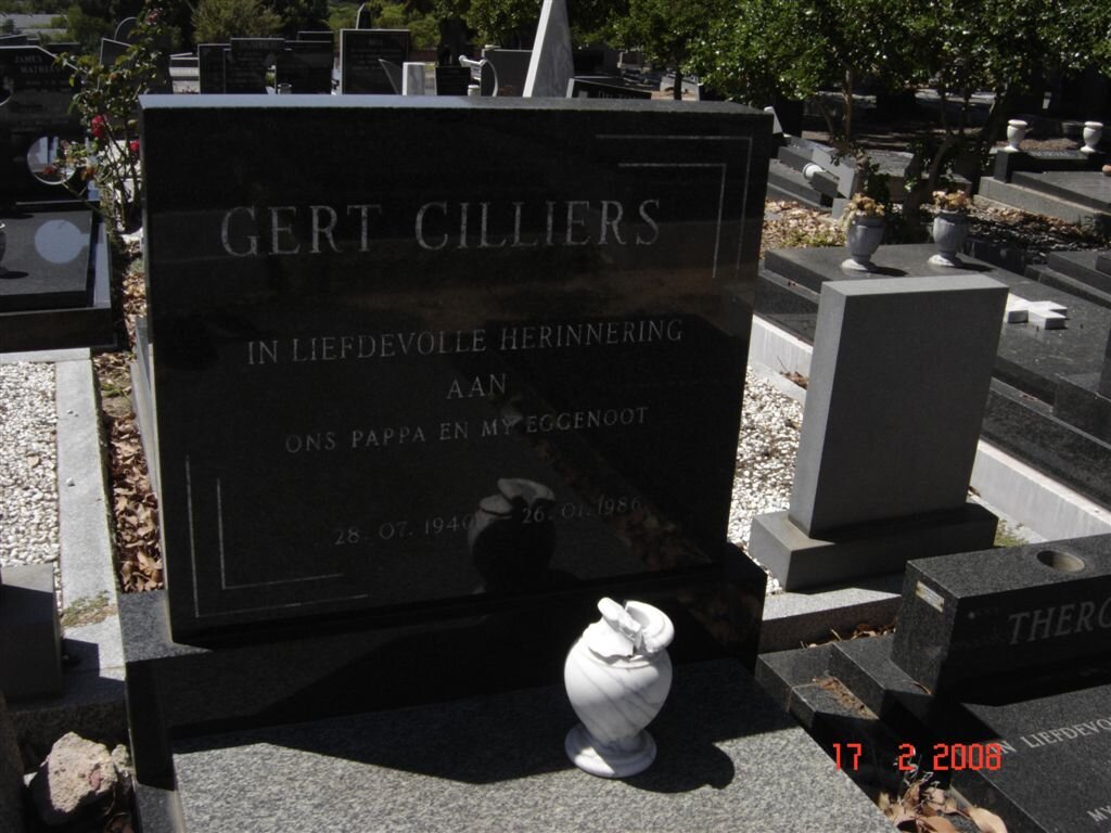 CILLIERS Gert 1940-1986