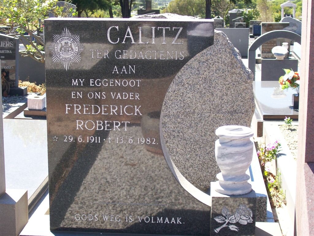 CALITZ Frederick Robert 1911-1982