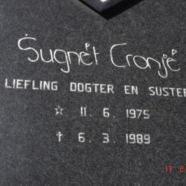 CRONJé Sugnét 1975-1989
