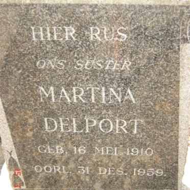 DELPORT Martina 1910-1959