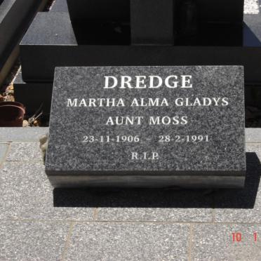DREDGE Martha Alma Gladys 1906-1991