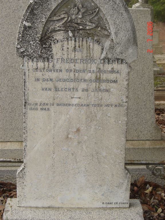 DREYER Thomas Frederick -1914