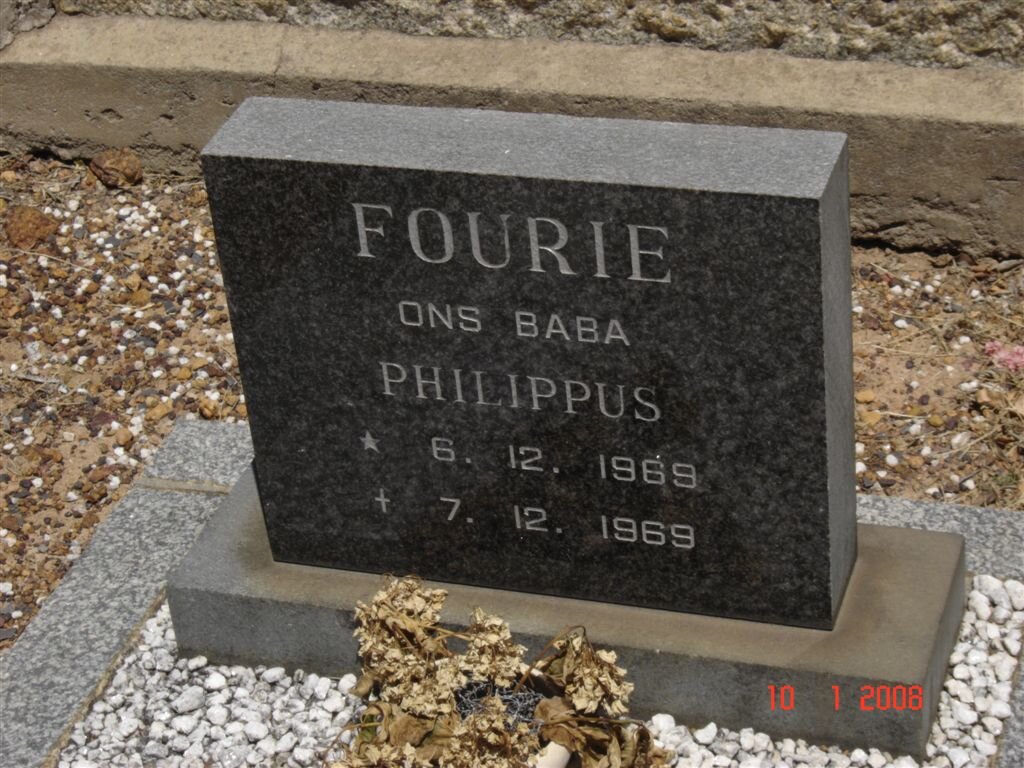 FOURIE Philippus 1969-1969