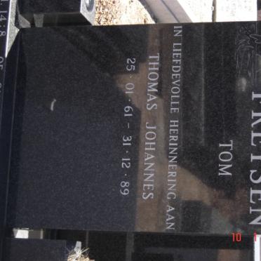 FREYSEN Thomas Johannes 1961-1989