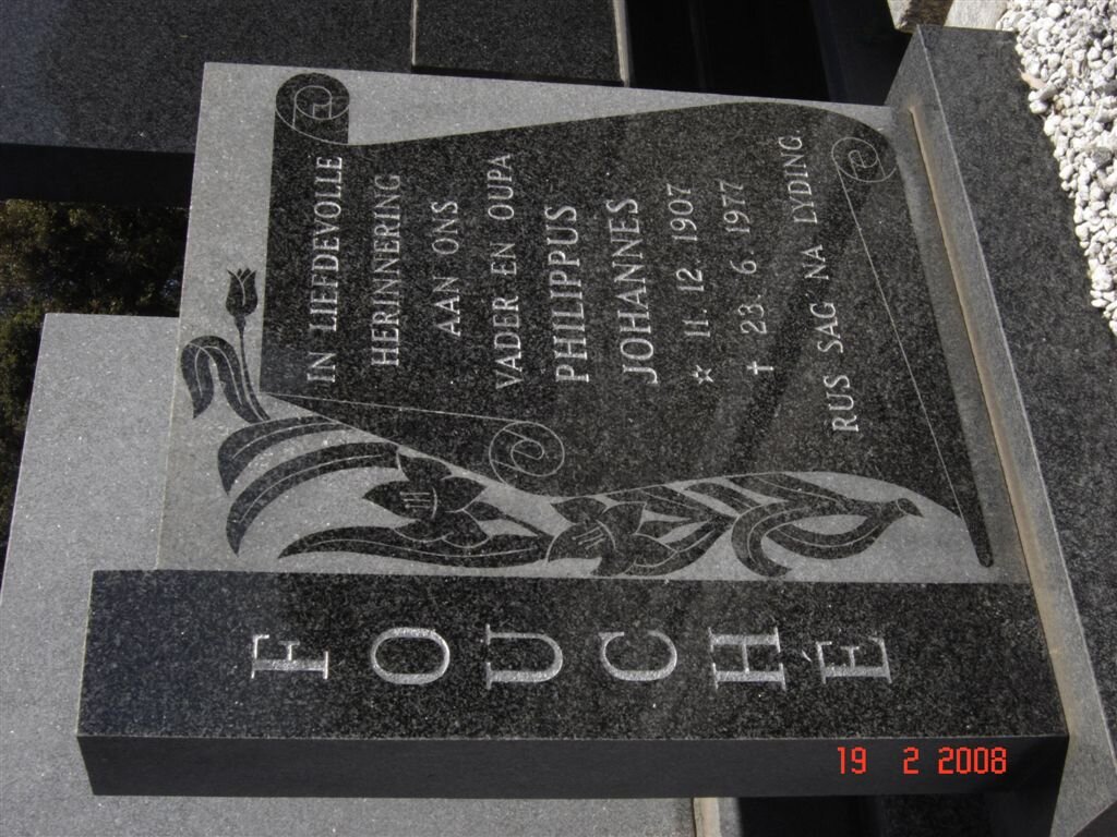 FOUCHé Philippus Johannes 1907-1977