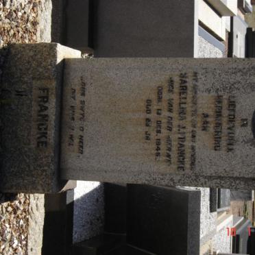 FRANCKE Sarellina J. -1945