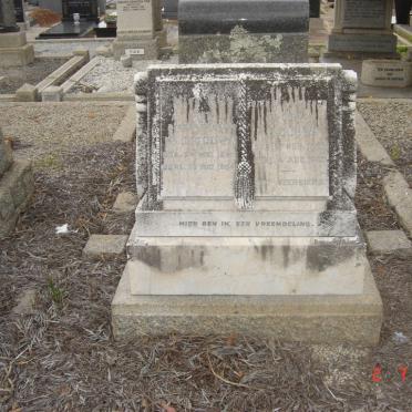 GOUWS M.C 185?-19?4 &amp; M.L. 18??-??