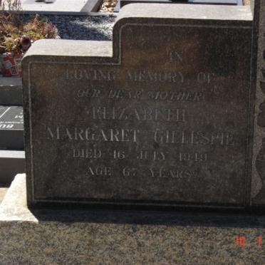 GILLESPIE Elizabeth Margaret -1949
