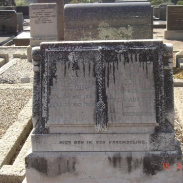 GOUWS M.G. 18?-1934 &amp; M.E. 186?-1944