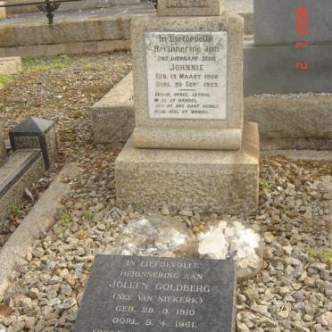 GOLDBERG Joleen nee VAN NIEKERK 1910-1961