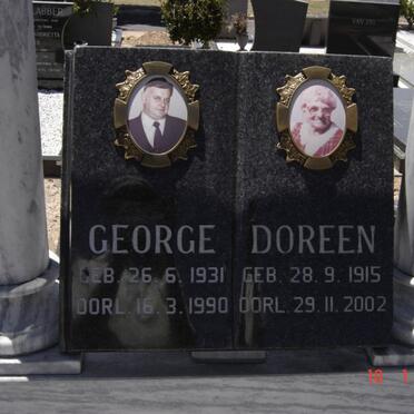 GEORGE George 1931-1990 :: GEORGE  Doreen 1915-2002