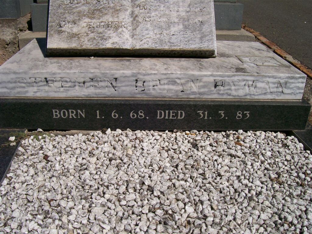 HYMAN Stephan Brian 1968-1983