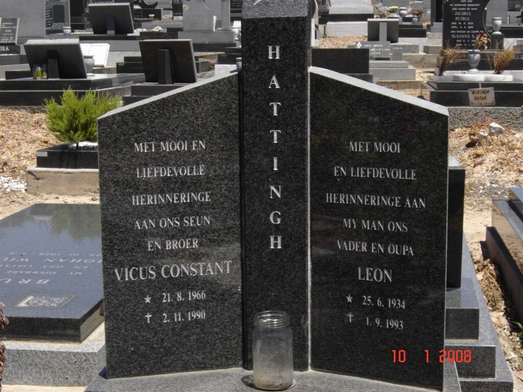 HATTINGH Leon 1934-1993 :: HATTINGH Vicus Constant  1966-1990
