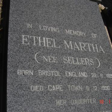HORSFALL Ethel Martha nee SELLERS 1892-1990