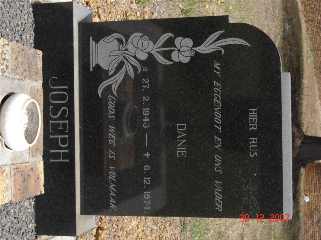 JOSEPH Danie 1943-1974