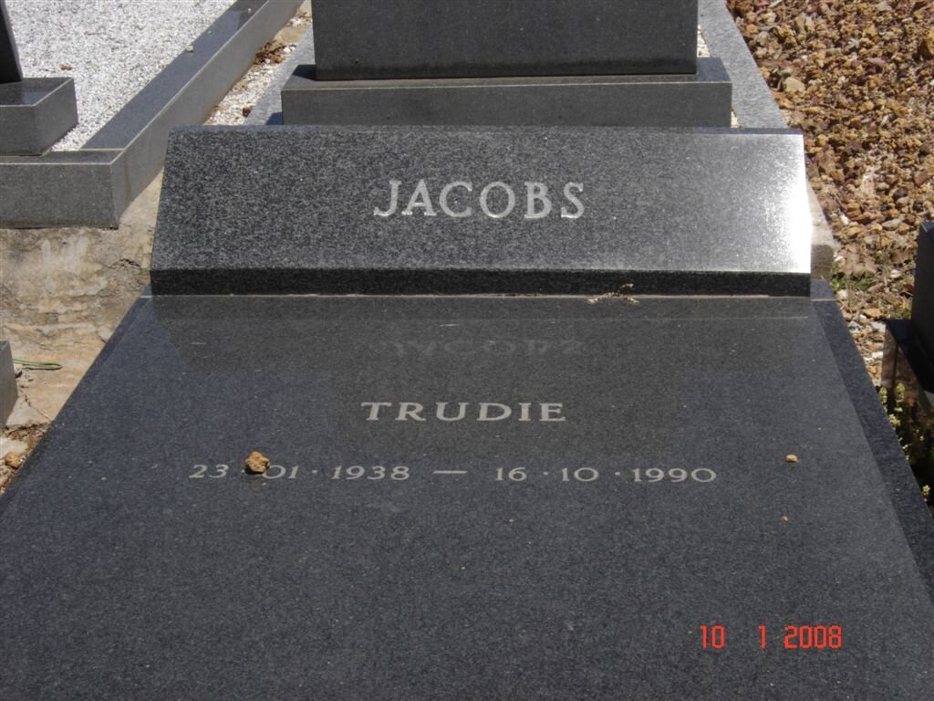 JACOBS Trudie 1938-1990
