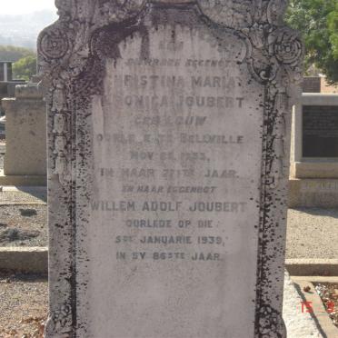 JOUBERT Willem Adolf -1939 &amp; Christina Maria Veronica LOUW -1933