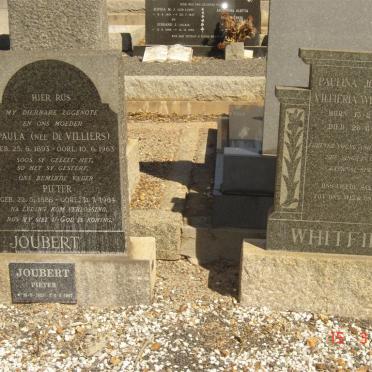 JOUBERT Pieter 1886-1984 &amp; Paula DE VILLIERS 1893-1963, JOUBERT Pieter 1928-1997, WHITFIELD Paulina Johanna Villeria 1923-19