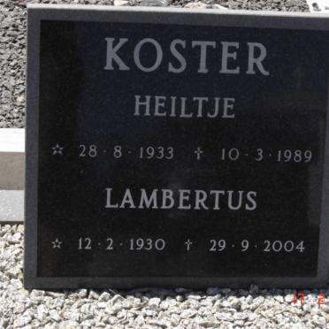 KOSTER Lambertus 1930-2004 &amp; Heiltje 1933-1989