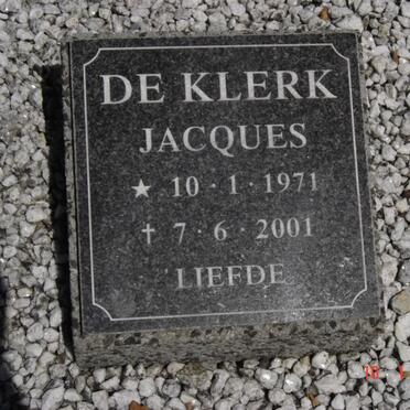 KLERK Jacques, de 1971-2001